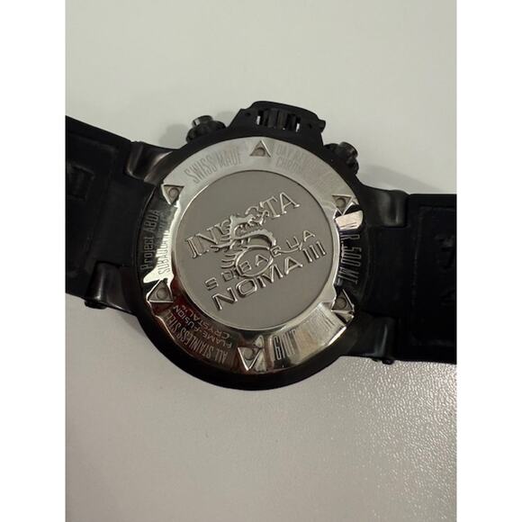 Invicta Men's Subaqua Noma III Swiss Chronograph Silicone Black Dial Watch 10190 - Picture 7 of 9